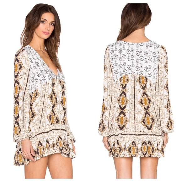 Free people Mixed print tunic. Size s - Picture 2 of 8